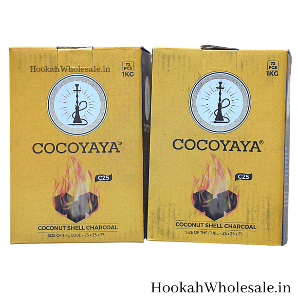 COCOYAYA Coconut Charcoal for Hookah 1KG Pack at Wholesale Price